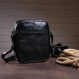 Сумка чоловіча компактна шкіряна Vintage 19х23х6 см sum0028972 - мініатюра 8