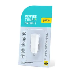 Зарядний пристрій Piko CC-302QP 2USB A+C/20W (1283126509896) - мініатюра 2