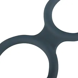 Потрійне ерекційне кільце Boners Triple Cock Ring (сірий) - мініатюра 4