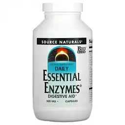 Натуральна добавка Source Naturals Daily Essential Enzymes 500 mg, 60 капсул