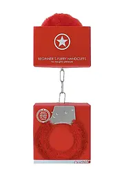 Наручники Beginners Handcuffs Furry - Red Ouch! 36-OU002RED 101708 - мініатюра 6