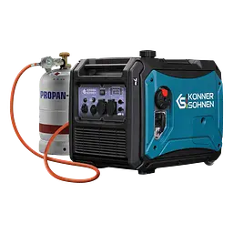 Генератор газобензиновий інверторний Konner&Sohnen KS 4000iEG S, LPG 230В, 4.0кВт, електростартер, 40кг