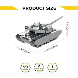 Колекційна модель Metal Time Oplot T-84 MT058 - мініатюра 7