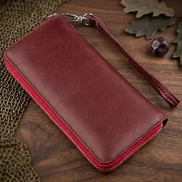Універсальний клатч-гаманець ST Leather 18935 темно-червоний - мініатюра 3