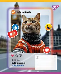 Упаковка зошитів Yes Cute animals учнівський загальний 15 шт./36 кл. (767731) - мініатюра 4