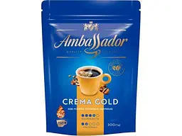 Кава розчинна AMBASSADOR 300г Crema Gold, пакет