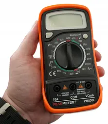 Цифровий мультиметр тестер з підсвіткою екрана PeakMeter PM830L - мініатюра 2