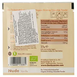 Какао-порошок Becks Cocoa Nude Vanille 25 г (926826) - мініатюра 3