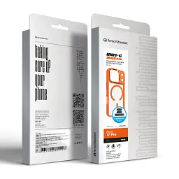 Чохол ArmorStandart Unit-C MagCase для Apple iPhone 17 Pro Orange + Black Button Set - мініатюра 7