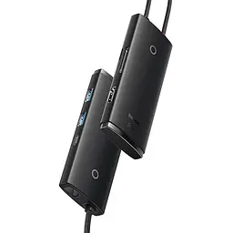 Хаб - кардрідер Usb-C - Baseus Lite Series 6-Port Usb-A Hub (WKQX050001) - мініатюра 4