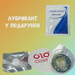 Презерватив з вусиками Olo Red Dragon 1 шт. + Кулька + Лубрикант 4.5 г (ROZ6501053516) - мініатюра 4
