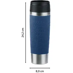 Термочашка Tefal Travel Mug Classic 500 мл Blue (N2022110) - мініатюра 3