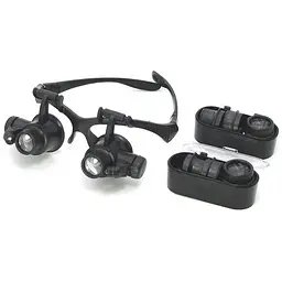 Бінокуляри NO.9892G з LED підсвічуванням (4 пари лінз d=20mm, 10х/15х/20х/25х)