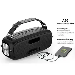 Портативна колонка Hopestar A20 Pro із захистом від води та потужним звуком (MER-15153_2072) - мініатюра 5
