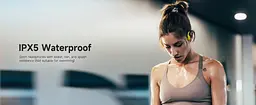 Кісткові бездротові навушники LOBKIN B23 для спорту та бігу з Bluetooth 5.4, активним шумоподавленням та вологозахистом IPX5 - мініатюра 9