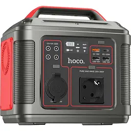 Зарядна станція Hoco DB28 Iron Gray/Red [114444] - мініатюра 2
