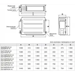 Кондиціонер Gree GU100PHS/A1-K/GU100W/A1-M U-Match - мініатюра 6