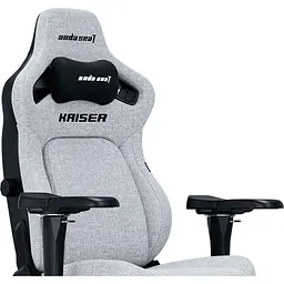 Геймерське крісло Anda Seat Kaiser 4 L Linen Fabric Ash Gray (AD12YDDC-L-20-G-CF) [121782] - мініатюра 7