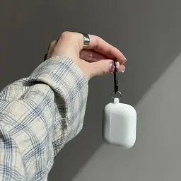Чохол з карабіном CasePro Protective Silicone Case для AirPods 3 Pink Sand - мініатюра 4