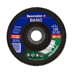 Диск шліфувальний пелюстковий Specialist+ Basic 125 ZK100 (250-51210)