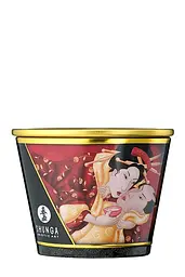 Масажна свічка Shunga Massage Candle з ароматом полуниці, 170 мл - мініатюра 3