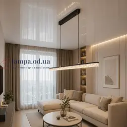 Сучасний лінійний LED підвіс Diasha 1105/1200BK чорний 27W 120 см для кухні та столу