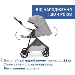Коляска Chicco 2 в 1 Seety сіра (87097.56.01) - мініатюра 8