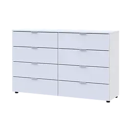 Комод Doros Рон 8 Білий 8 Шухлядок 130х38х81 (41516172) - мініатюра 3