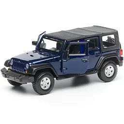 Колекційна металева модель позашляховика Bburago Jeep Wrangler Unlimited Rubicon серії Street Fire 1:32 - мініатюра 2