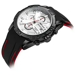 Чоловічий годинник Megir Black White Black MG2055 - мініатюра 5