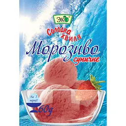 Морозиво Еко Солодка хвиля суничне 60 г - мініатюра 2