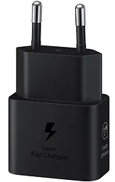 Мережевий зарядний пристрій Samsung 25W Travel Adapter + Type-C cable Чорний (EP-T2510XBEGEU) (6921948) - мініатюра 2