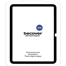 Захисне скло BeCover 10D для Apple iPad 10.9" 2022/2023 Black (710576) - мініатюра 2