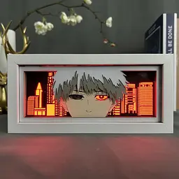 Світильник нічник 3D Токійський гуль Канекі Tokyo Ghoul Kaneki 20 см NL3D TG K