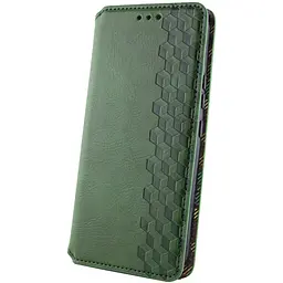 Шкіряний чохол-книжка Getman Cubic (PU) для Motorola Edge 70 Fusion / 70 Fusion+ Зелений - мініатюра 2