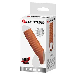 Насадка на пеніс Pretty Love Penis Sleeve Hartman, 11.2 см (тілесний) - мініатюра 7