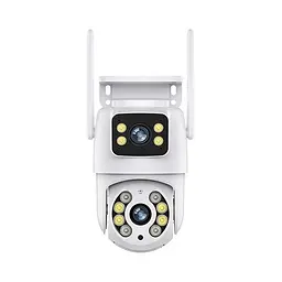 IP PTZ-відеокамера з WiFi 4Mp (2*2Mp) Light Vision VLC-9192WI/2C (Tuya) f=3.6mm+3.6mm, ІЧ+LED-підсвічування, з мікрофоном (75-00232) - мініатюра 2