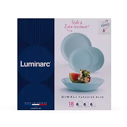 Сервіз Diwali Paradise Blue 18 предметів Luminarc kuh0016236 - мініатюра 2