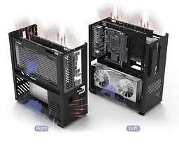 Корпус ALmordor SilverLining 160G ITX Black (ALSL160GIBK) Без БП - мініатюра 3