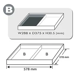 Комплект ударних головок 1/2" 8-32мм 29од. (в ложементі, тип В) Toptul hoz0007806 - мініатюра 3