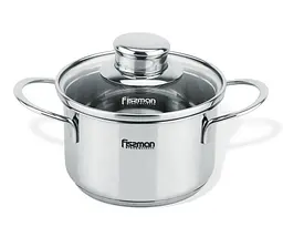 Каструля BAMBINO зі скляною кришкою Fissman Ø12 см kuh0009868 - мініатюра 1