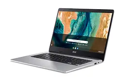 Ноутбук Acer Chromebook CB314-2H 14' FHD IPS, MediaTek MT8183, 8GB, F128GB, UMA, ChromeOS, сріблястий (NX.AWFEU.001) - мініатюра 2
