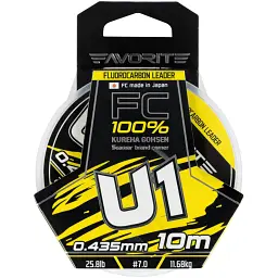Флюорокарбон Favorite U1 FC 10 м 7.0/0.435 мм 25.8 lb/11.68 кг - мініатюра 2