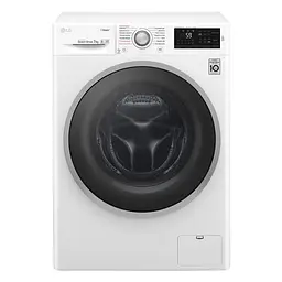 Пральна машина LG з фронтальним завантаженням F2J6HS1W, 7кг, 1200, A+++-10%, Пар, глибина 45см, Дисплей, Інвертор, Білий (F2J6HS1W) - мініатюра 2