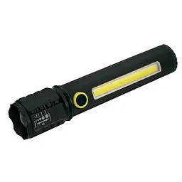 Ліхтар ручний BL-C72-P50, акумуляторний, з кріпленням на велосипед, COB LED, чорний корпус