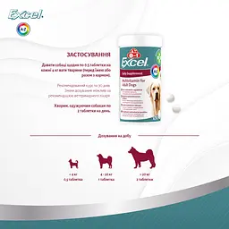 Вітаміни для дорослих собак 8in1 Excel Multi Vitamin Adult 70 таблеток (660435 /108665) - мініатюра 6