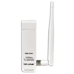 Безпровідний Wi-Fi адаптер TP-LINK TL-WN722N Wi-Fi 802.11n USB 150Mbps - мініатюра 3