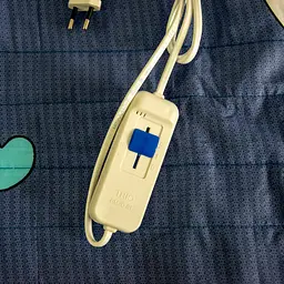 Простирадло з підігрівом синє електропростирадло електроковдра 145х79 см - мініатюра 4