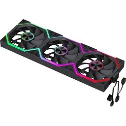 Комплект вентиляторов GameMax FN12A-N2 WL AURA PWM 3*120мм - мініатюра 2