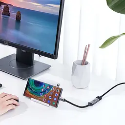 Перехідник USB 2.0 Type C --> HDMI V2.0 4K@60Hz 10 См CM297 UGREEN Сірий - мініатюра 6